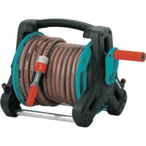 Set carucior suport pentru furtun echipat cu 10 M furtun si conectori